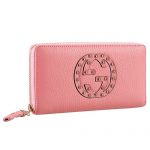 Gucci Soho Disco Studded Wallet Pink