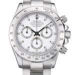 Swiss Rolex Daytona Stainless Steel Bracelet White Dial 80297