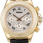 Rolex Daytona Lady Gold Case Crystal Studded Bezel Crystal Studded Dial 98238