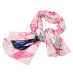 Louis Vuitton Marble Effect Print Pink Scarf 621807