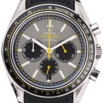 Omega Speedmaster Racing Chronograph Grey Dial Rubber Bracelet   622540