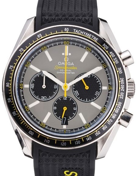 Omega Speedmaster Racing Chronograph Grey Dial Rubber Bracelet   622540