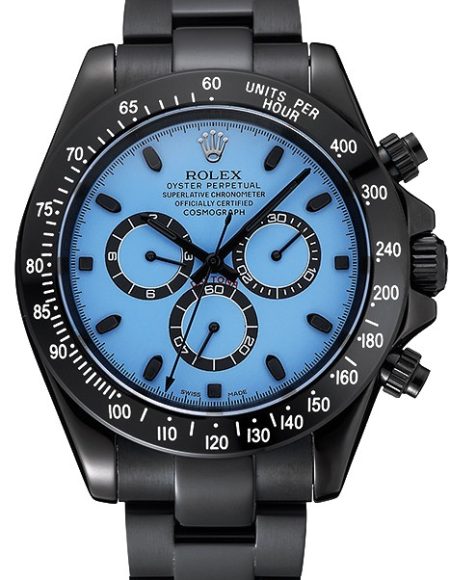 Rolex Cosmograph Daytona Blue And Black Dial Black Stainless Steel Case And Bracelet  1454250