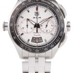 Tag Heuer Swiss SLR Tachymeter Bezel Stainless Steel White Dial