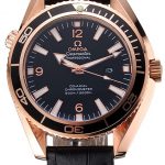 Omega Seamaster Planet Ocean Ceragold Black Dial  622389