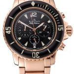 Blancpain Fifty Fathoms Flyback Chronograph Black Dial Rose Gold Case And Bracelet 1453772