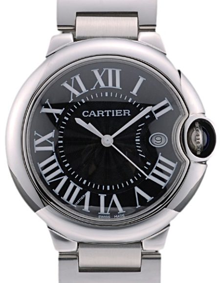 Cartier Ballon Bleu 38mm Black Dial Stainless Steel Case And Bracelet