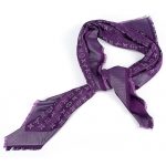 Louis Vuitton Monogram Silver Sunrise Purple Shawl 621867