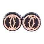 Cartier Replica Rose-Gold Logo Cutwork Ion-Plated Cufflinks