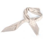 Louis Vuitton Monogram Silver Sunrise Shine Ivory Shawl 621849