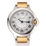 Cartier Ballon Bleu 30mm White Dial Stainless Steel Case Two Tone Bracelet