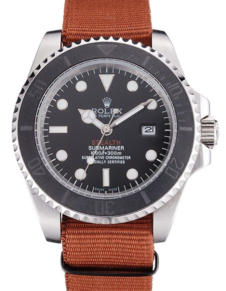 Rolex Submariner STEALTH MK III Brown Fabric Band rl425 621387