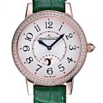 Jaeger LeCoultre Rendez-Vous White Dial Green Leather Strap  622085