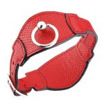 Hermes Bangle Silver Hardware Bracelet Red