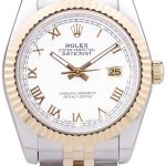 Rolex Datejust White Dial Ribbed Bezel 7451