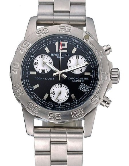 Breitling Colt Chronograph II Black Dial Stainless Steel Bracelet  622427