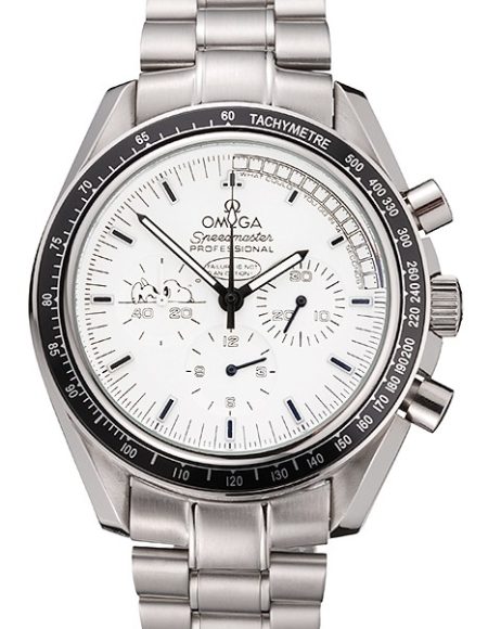 Omega Speedmaster Professional Apollo 13 Silver Snoopy Award White Dial Stainless Steel Case And Bracelet