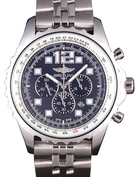 Breitling Navitimer Stainless Steel Strap Black Dial 98236