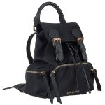 Burberry Medium Backpack Black Nylon Black Leather Trim 18927043