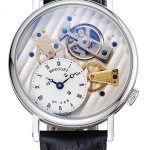 Breguet Tradition Grande Complication Silver Case Black Leather Bag 1454033