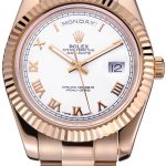 Rolex Day-Date White Dial Gold Bracelet  622546