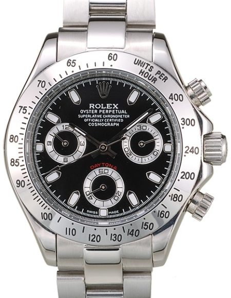 Rolex Daytona Lady Stainless Steel Case Black Dial Tachymeter