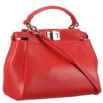 Fendi Peekaboo Mini Red Bag