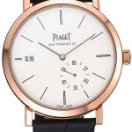 Piaget Altiplano Gold Case White Dial Black Leather Bracelet  622628