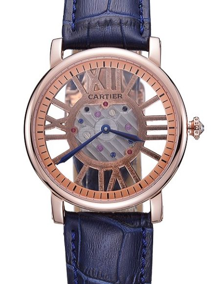 Cartier Rotonde Skeleton Flying Tourbillon Blue 621965