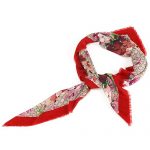 Gucci GG Blooms Red Print Scarf 621846