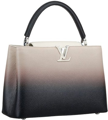 Louis Vuitton Capucines MM Gradient Beige Leather Bag 18927406