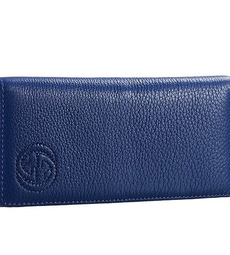 Gucci Long Wallet Blue Leather