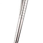 Bvlgari Vertical Grooved Cutwork Pattern Silver Ballpoint Pen With Bvlgari Engraving