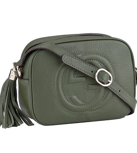 Gucci Soho Disco Shoulder Strap Bag Olive