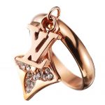 Louis Vuitton Logo And Star Rose Gold Ring 700688
