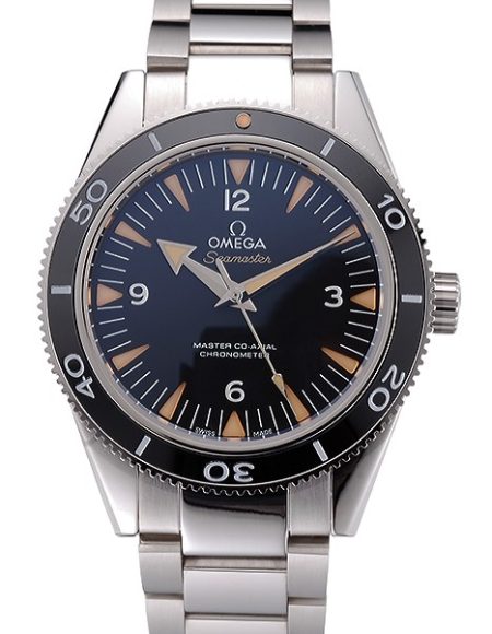 Swiss Omega Seamaster Black Dial Stainless Steel Case And Bracelet  622843