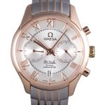 Omega DeVille Two Tone Links White Dial om239  621563