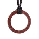 Bvlgari Cord Dark Copper Circle Pendant Gold Necklace 700666