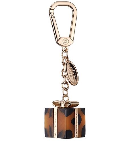 Louis Vuitton Replica Brown/Black Ceramic & Rose-Gold Gift Box Bag Charm