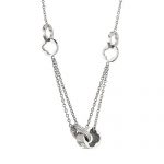 Louis Vuitton Monogram Flowers Silver Necklace 700634