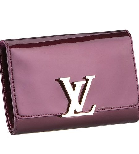 Louis Vuitton Monogram Vernis Neo Sobe Clutch Louise Plum