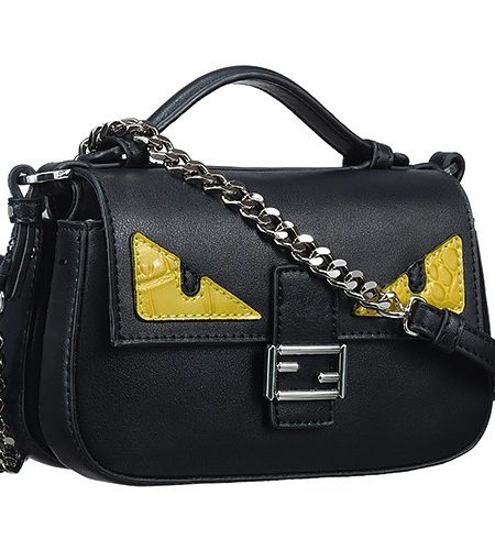 Fendi Double Micro Baguette Monster Black Bag 18927089