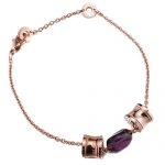 Bvlgari B Zero1 Purple Stone Rose Gold Bracelet 700609