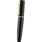 Cartier Gold Rimmed Black Ballpoint Pen  622759