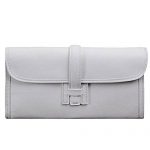 Hermes Jige Elan 29 White Clutch 608015