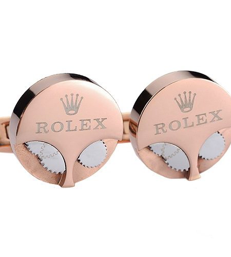 Rolex Movement Gears Rose Gold Cufflinks 700784