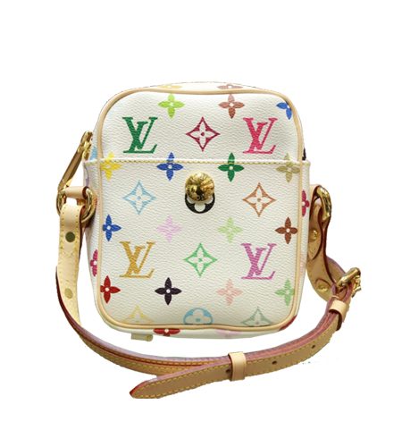 LOUIS VUITTON RIFT SHOULDER BAG MONOGRAM MULTICOLOR WHITE M40055