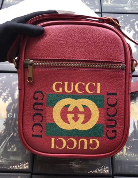 Gucci Print Messenger Bag