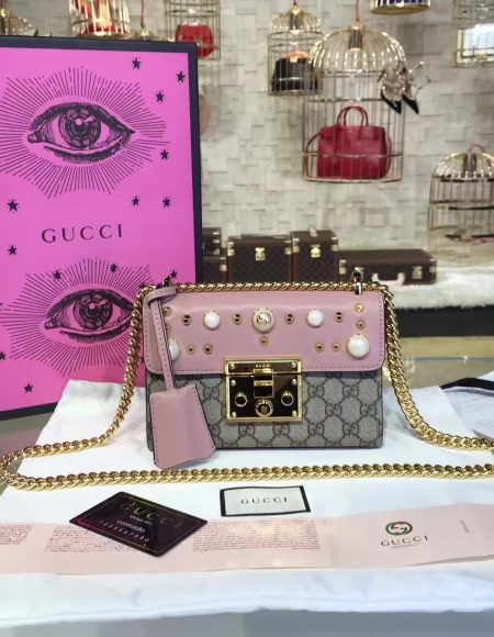 Gucci padlock studded