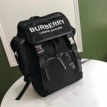 Burberry Logo Print Nylon Backpack